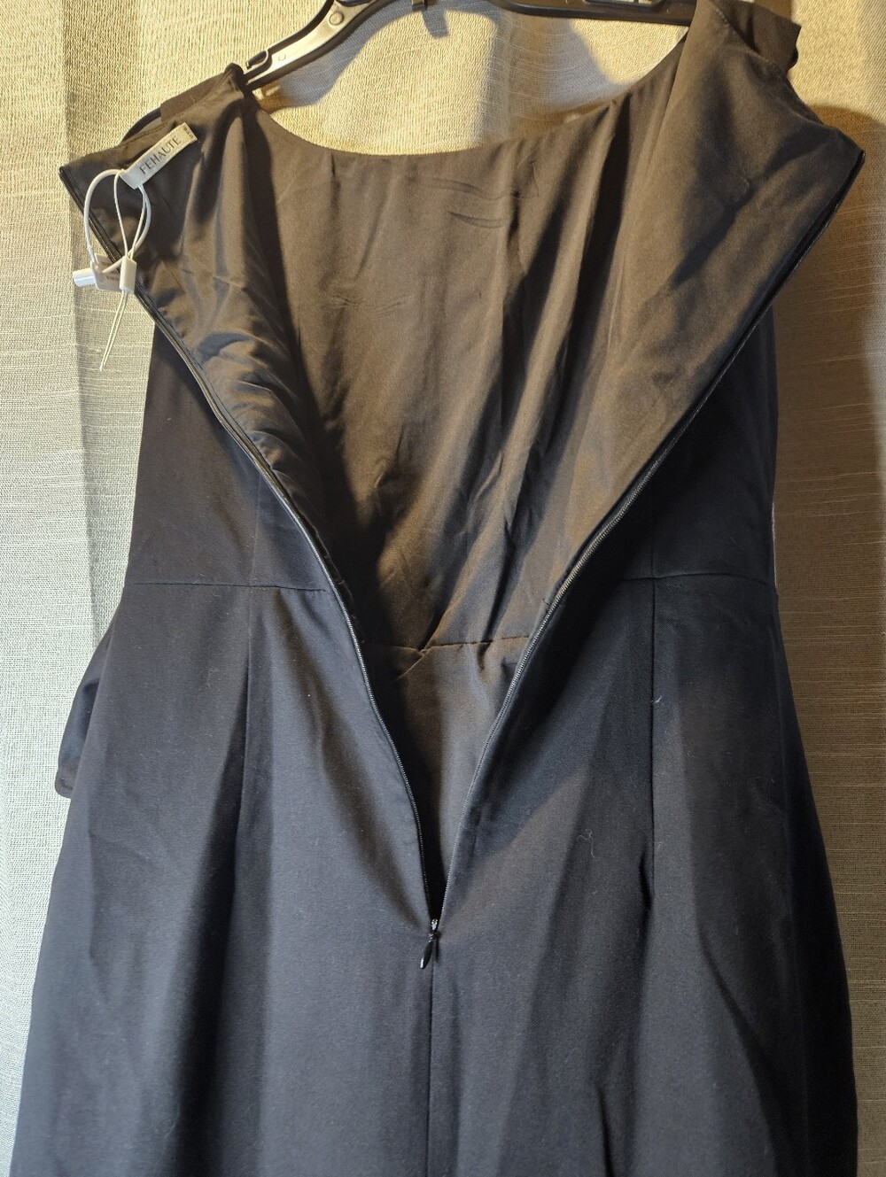 Fehaute Women's Sz 6 Black 3D Bow Sleeveless Sheath Midi Dress Elegant NEW - Picture 8 of 14